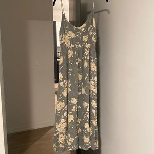 Sage and white flowers